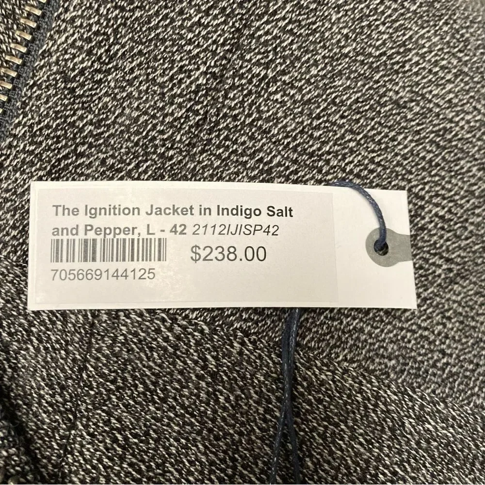 Taylor Stitch The Ignition Jacket in‎ Indigo Salt & Pepper full zip chore jacket